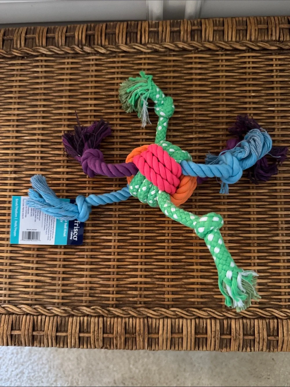 frisco Multicolor Knotted Rope Dog Toy (small/medium)